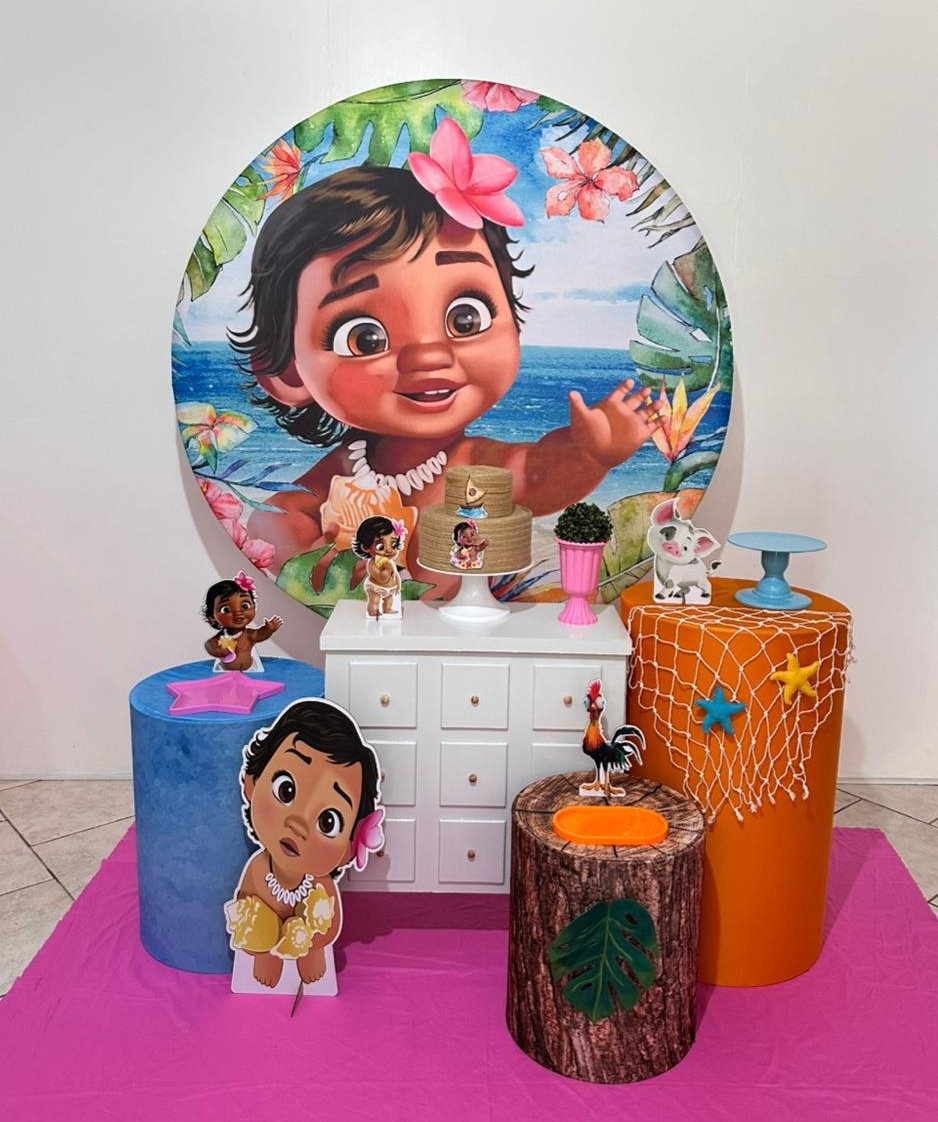 Kit 2 Moana Baby Comoda Puxador - Michi Pegue e Monte