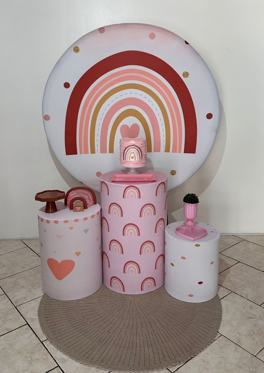 Kit 1 Arco Íris Boho - Michi Pegue e Monte