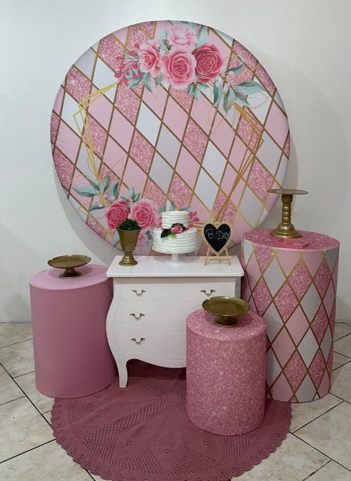 Kit 2 Floral Rosa  - Michi Pegue e Monte