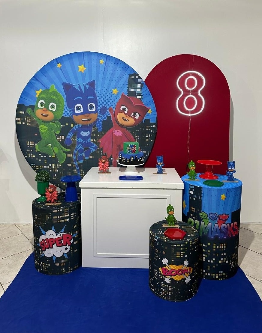 Kit 4 Pj Masks  - Michi Pegue e Monte