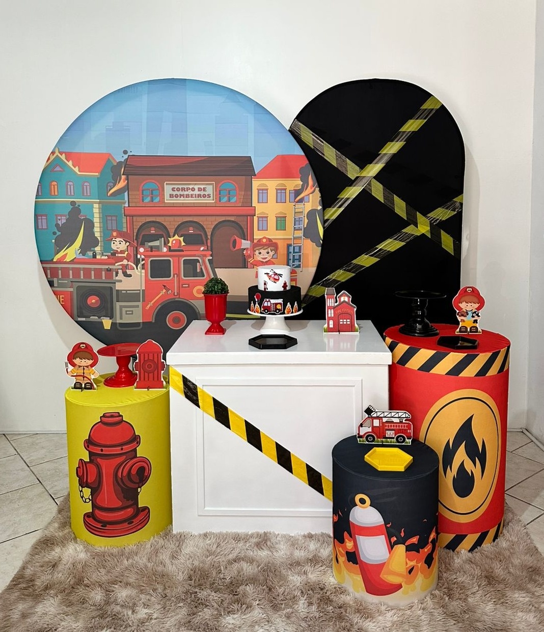 Kit 4 Bombeiro   - Michi Pegue e Monte