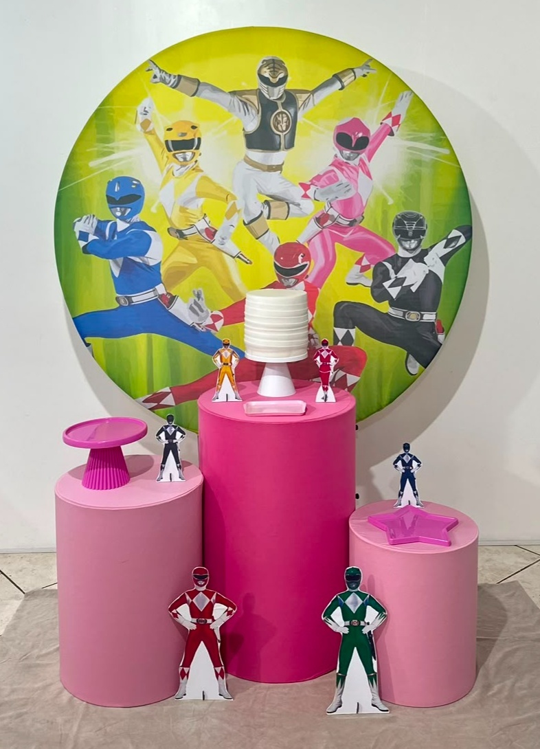 Kit 1 Power Rangers Menina - Michi Pegue e Monte