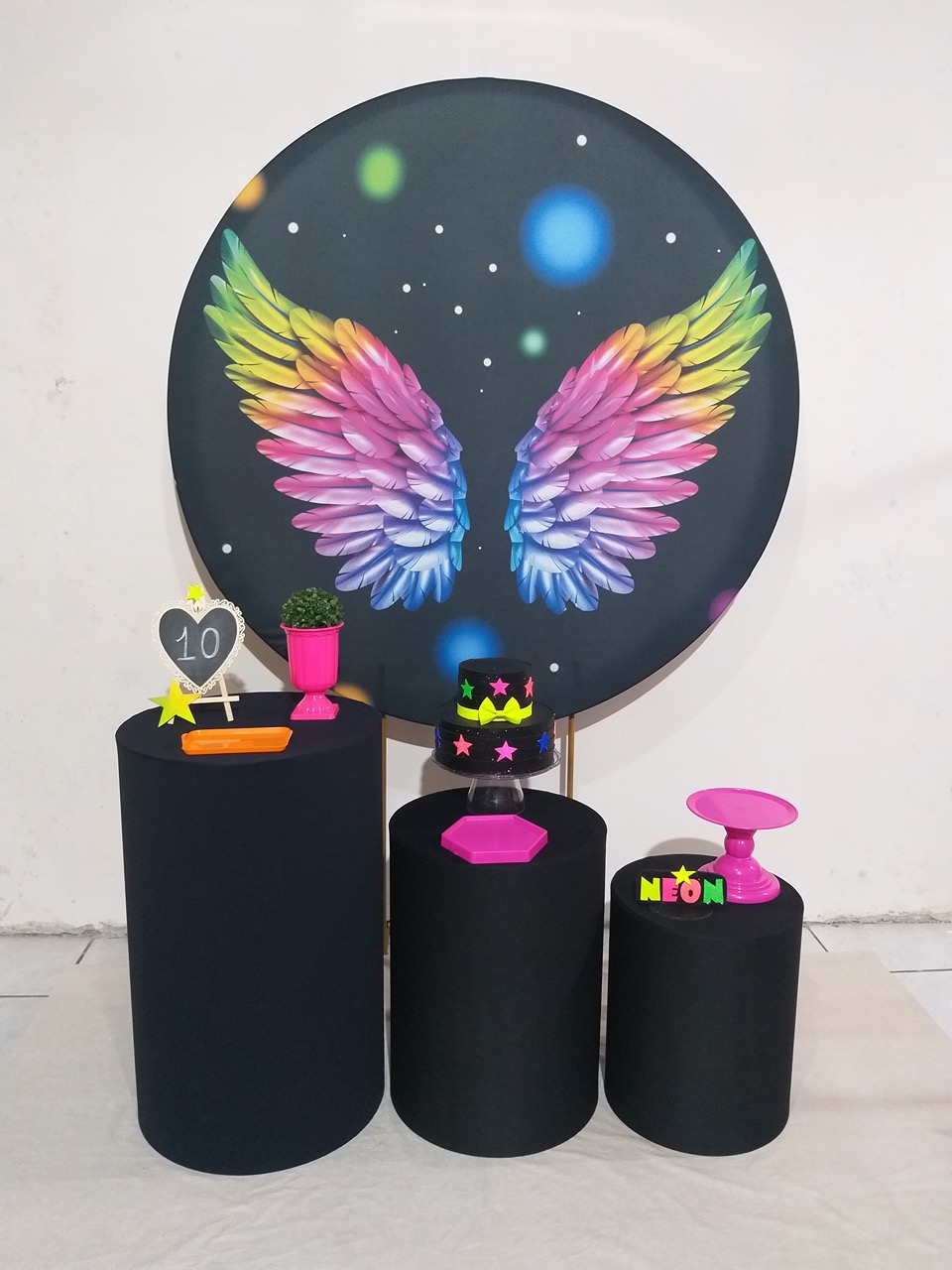 Kit 1 Asas Neon  - Michi Pegue e Monte