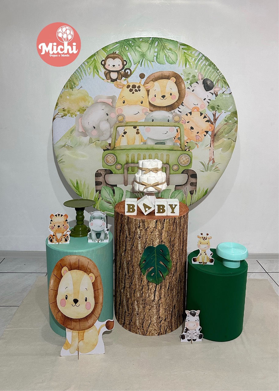 Kit 1 Safari Baby  - Michi Pegue e Monte