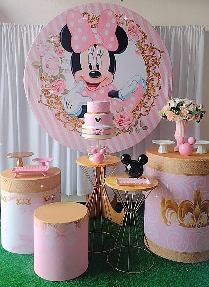 Kit Ouro Minnei Realeza Rosa - TudFestas