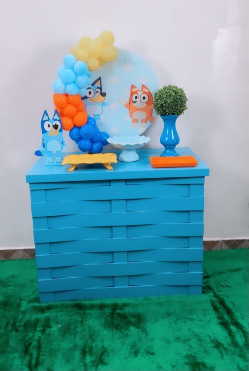 Kit Rubi Bluey Com Mesinha - TudFestas