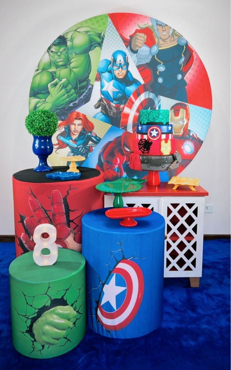 Kit Prata Vingadores Desenho - TudFestas