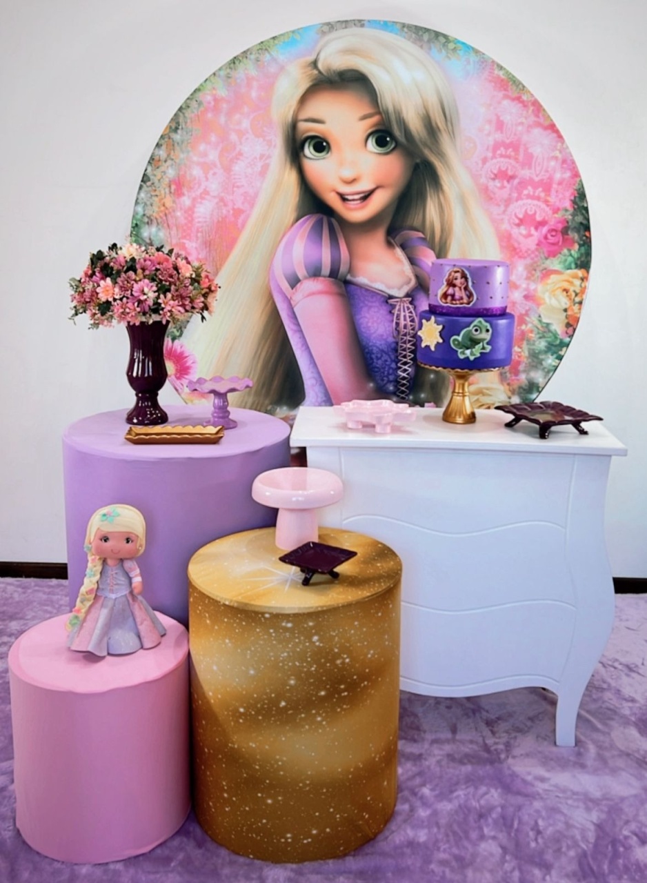 Kit Prata Rapunzel - Modelo 2 Mod 2 - TudFestas
