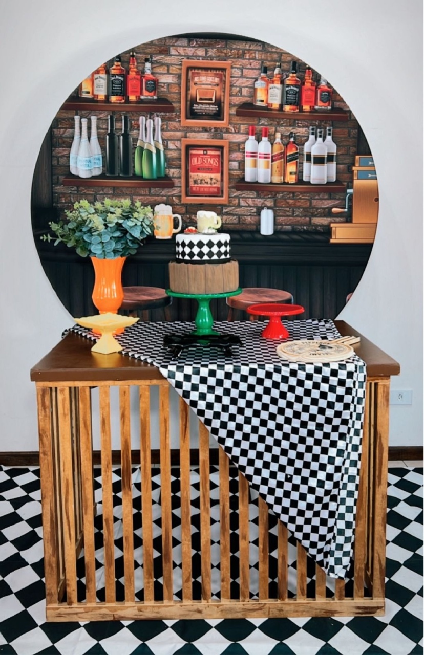 Boteco Mesa Rustica Composição - TudFestas