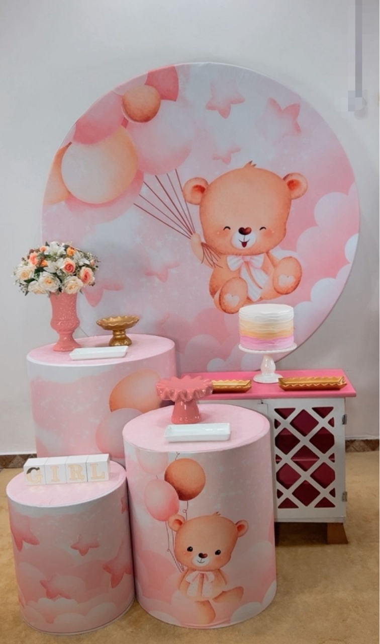 Kit Prata Ursinha Baby - TudFestas