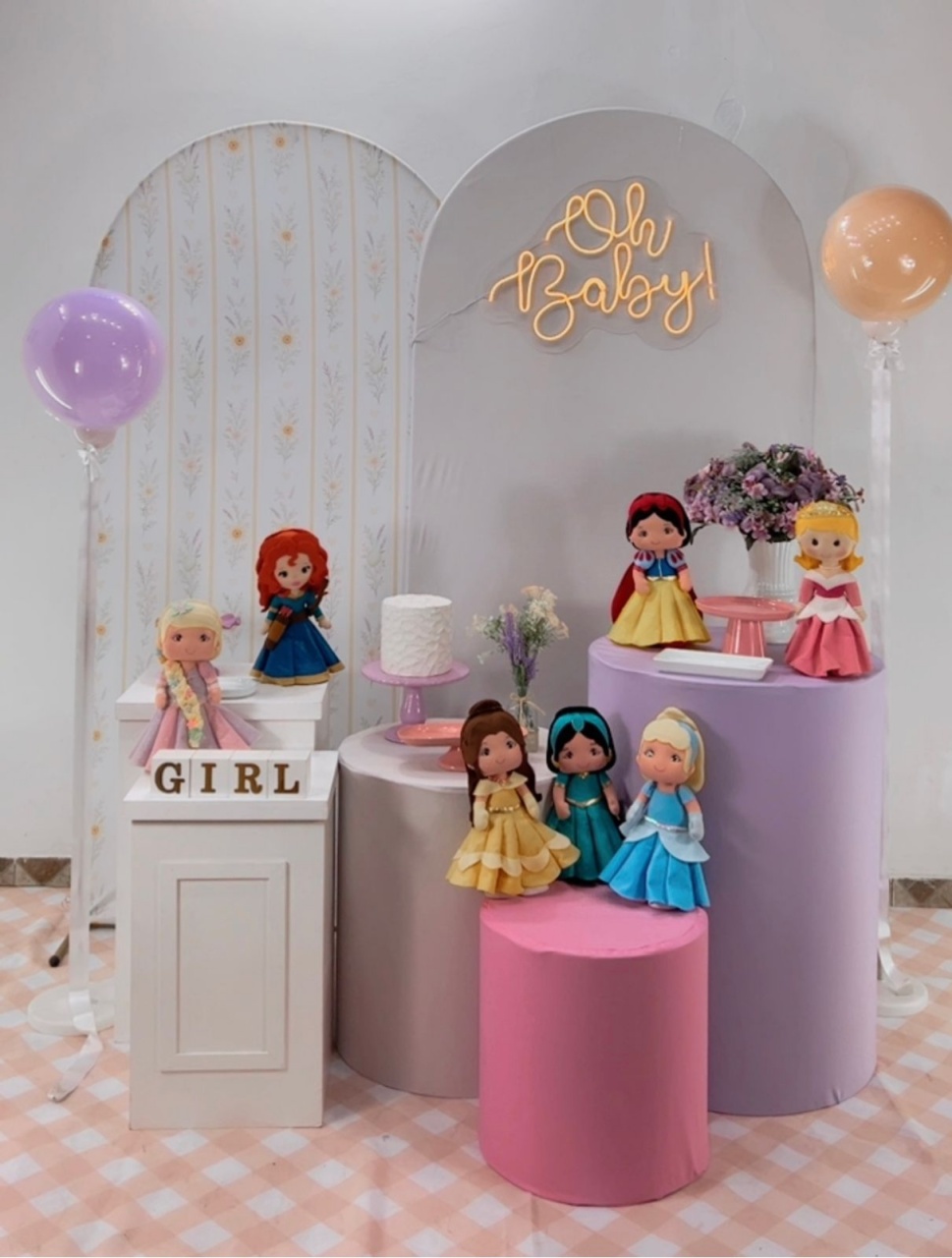 Composição As Princesas Clean - Modelo 12 - TudFestas