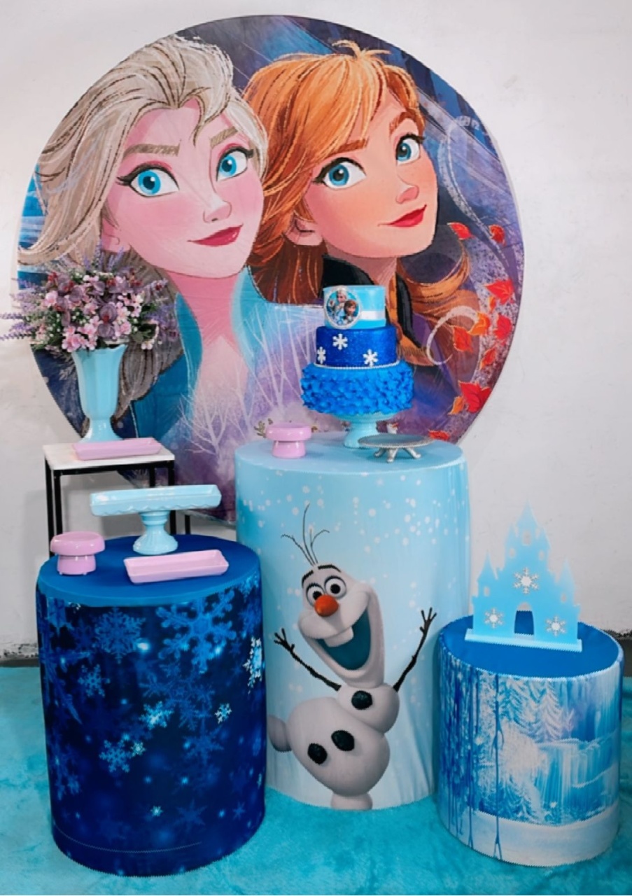 Kit Prata Frozen E Ana Modelo 2 - Mod 2 - TudFestas
