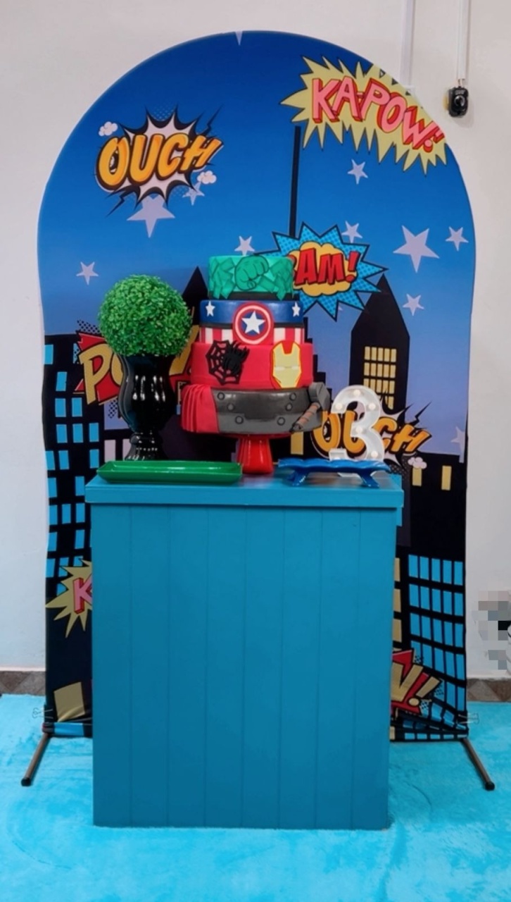  Vingadores Composição - Modelo 3 - TudFestas