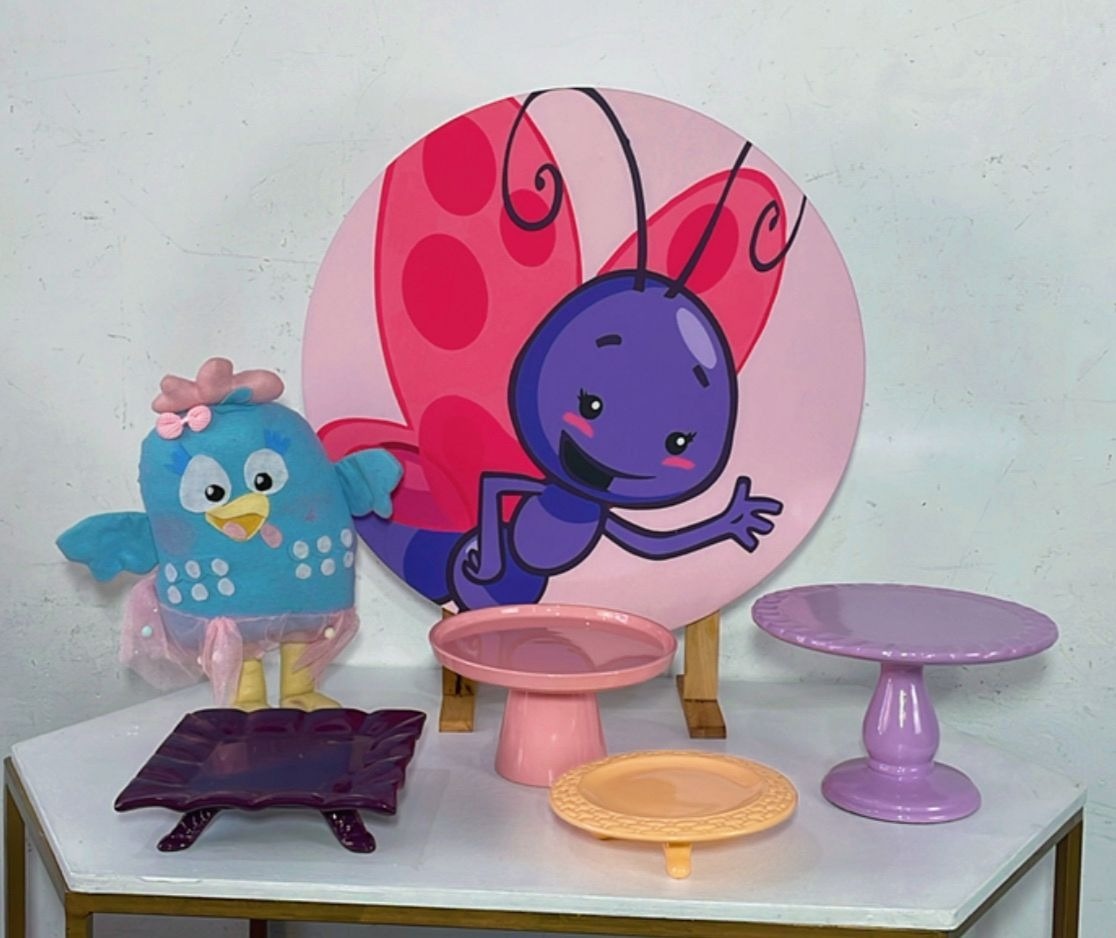 Kit Rubi Galinha Pintadinha Rosa Mod 3 - TudFestas