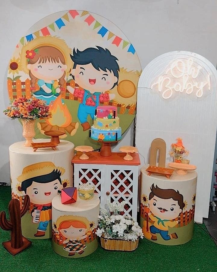 Kit Diamante Festa Junina Casal - Modelo 3 - TudFestas
