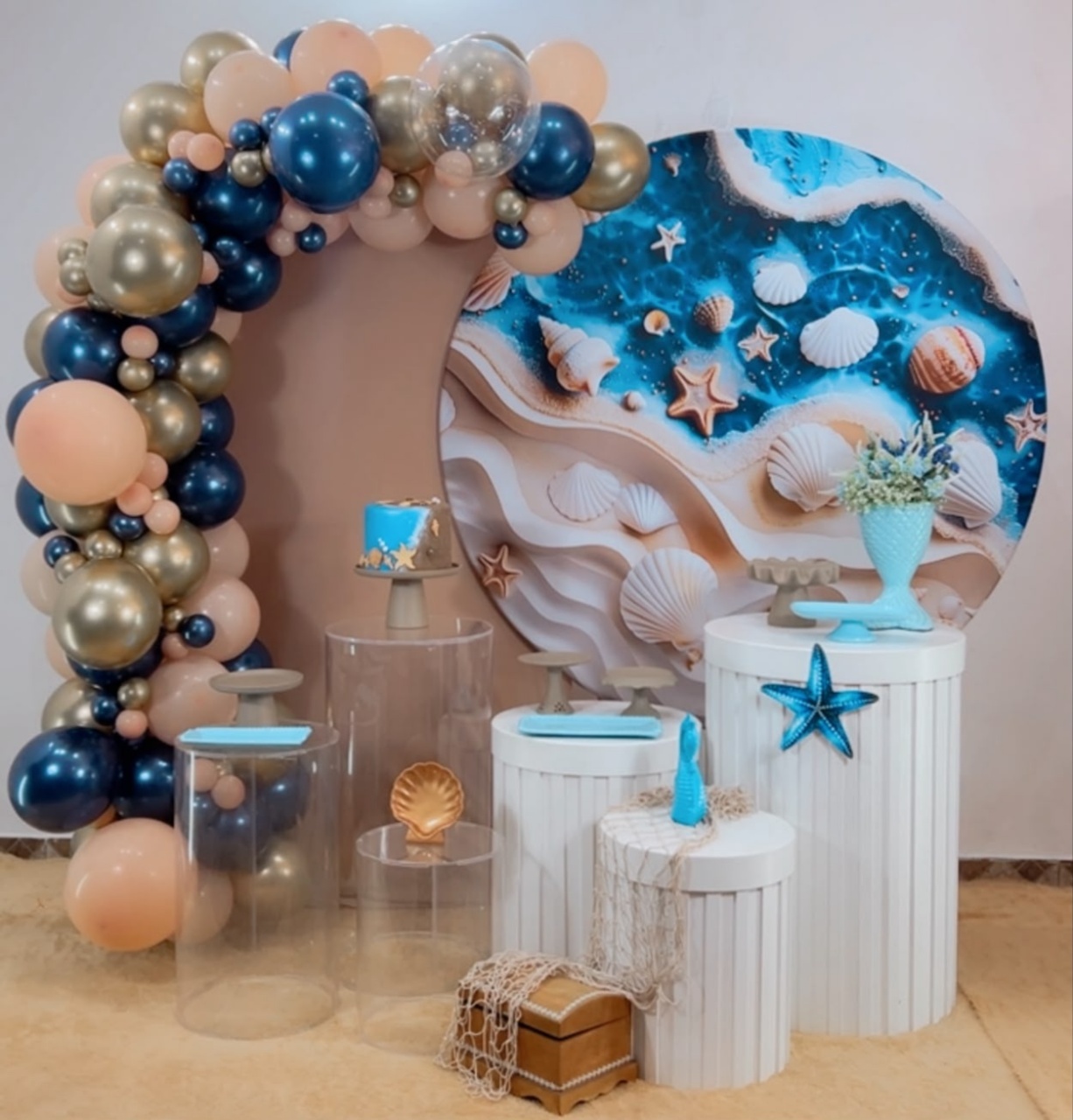 Composição Fundo Do Mar - Modelo 17 - TudFestas