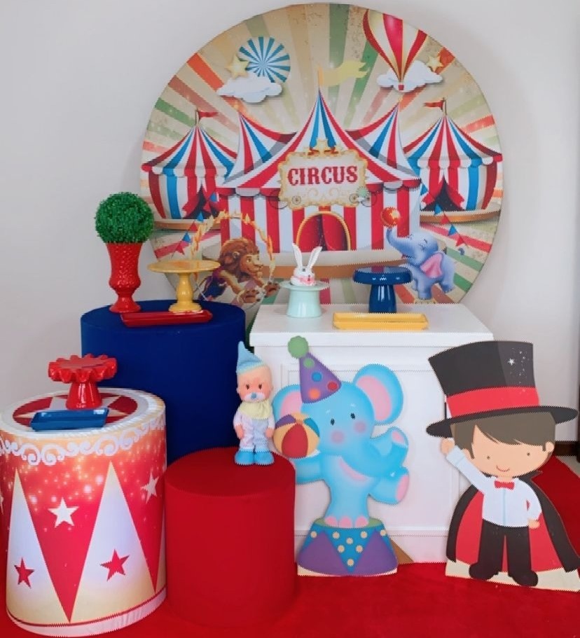 Composição Circo Vermelho - Modelo 4 - TudFestas