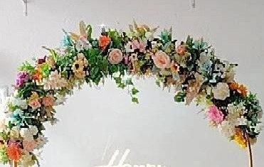 Coluna de Flores Colorida  - TudFestas