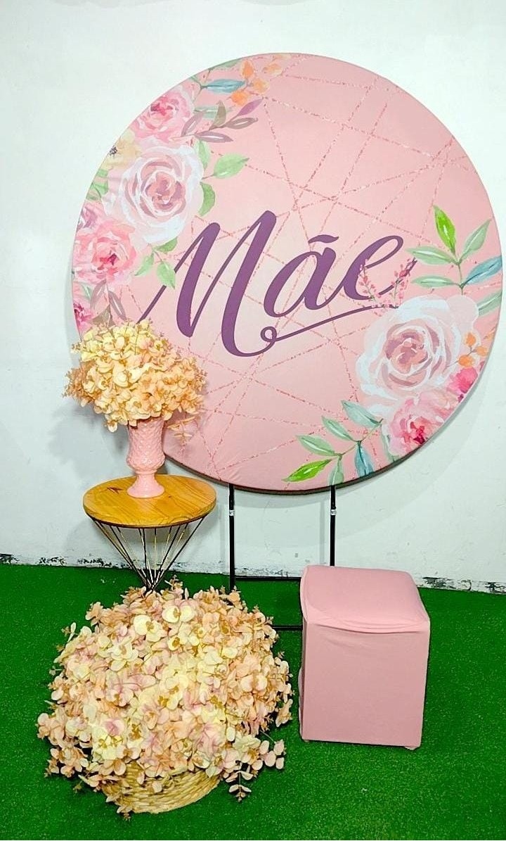 Composição Mãe Fundo Rose - Modelo 3 - TudFestas