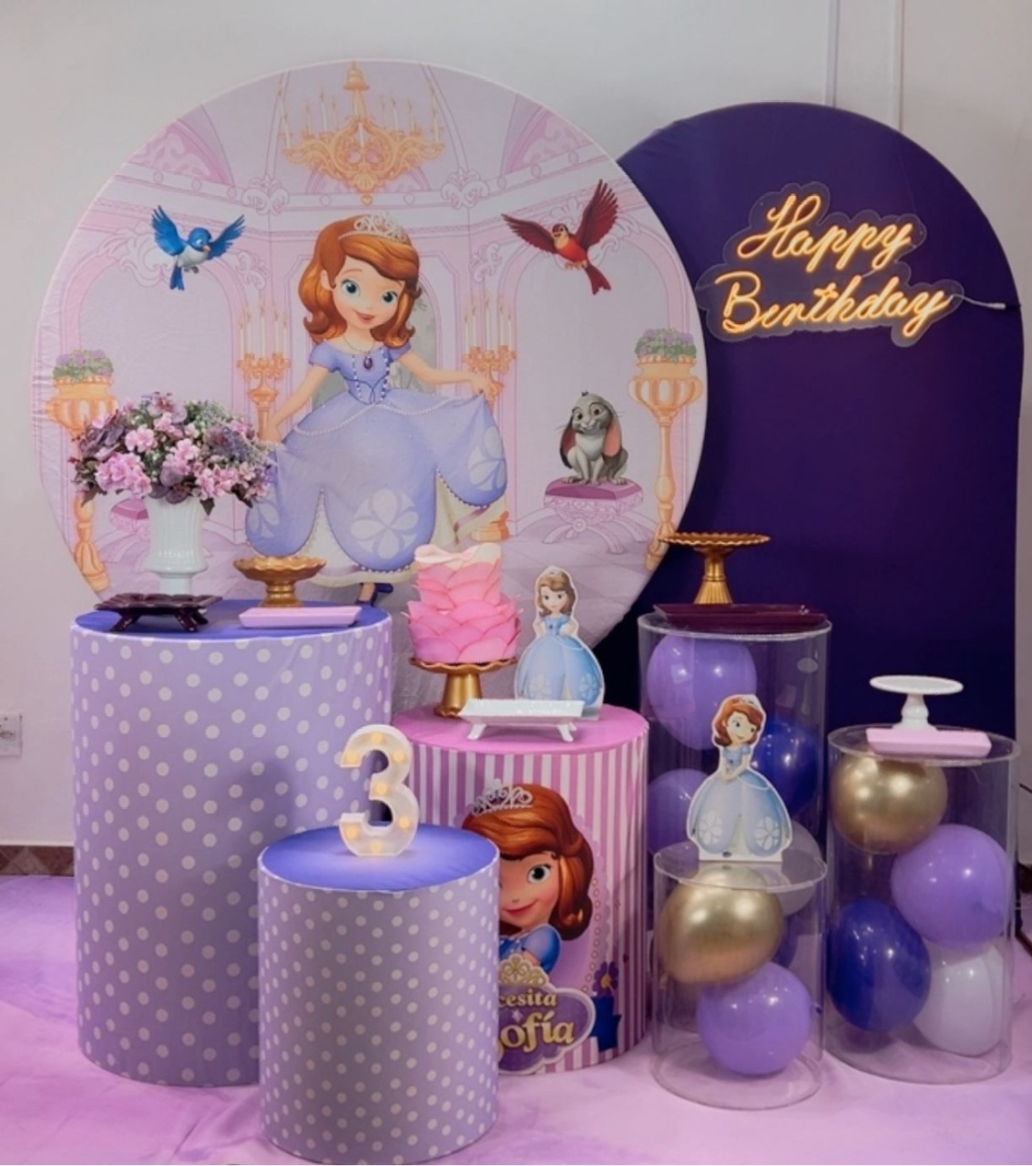 Princesa Sofia Composição - Modelo 2 - TudFestas