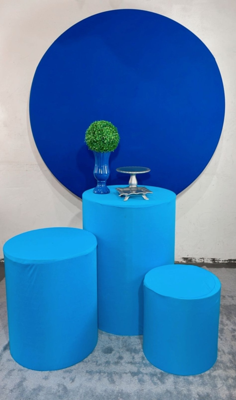 Kit Promocional Azul Liso - TudFestas