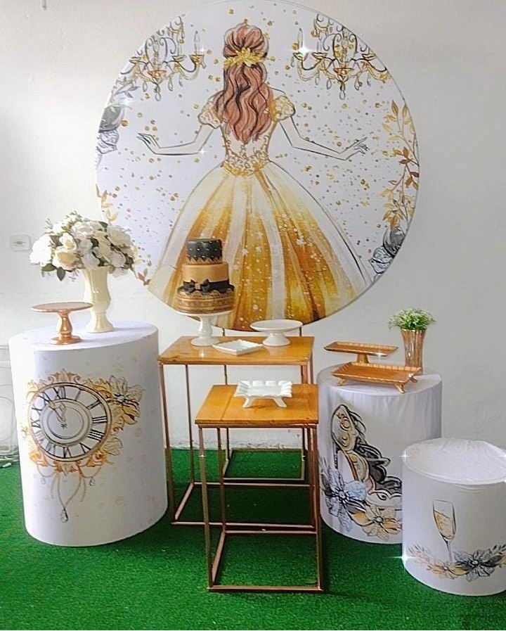 Kit Ouro Boneca Luxo  - TudFestas