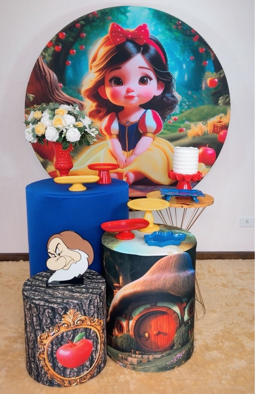 Kit Prata Branca de Neve Baby - Modelo 6 - TudFestas