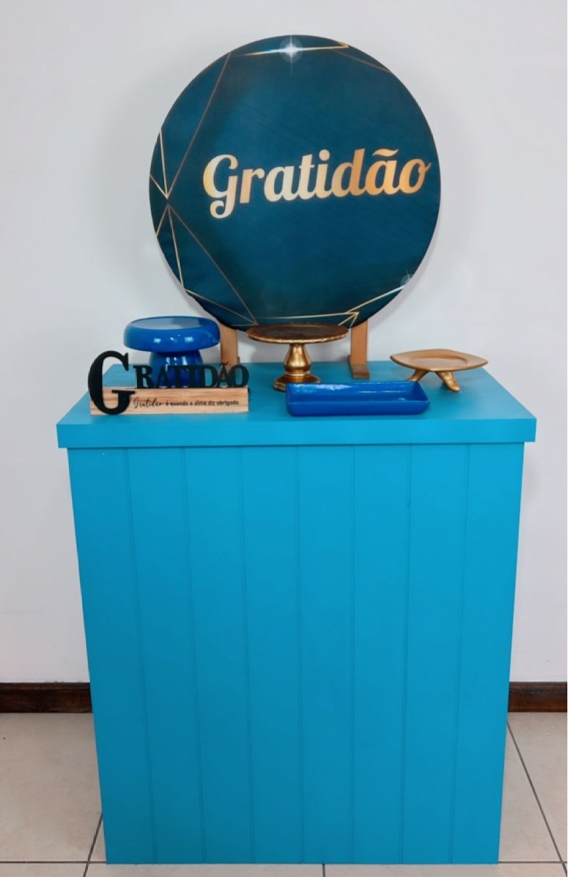 Kit Rubi Gratidão -Com Mesinha  - TudFestas