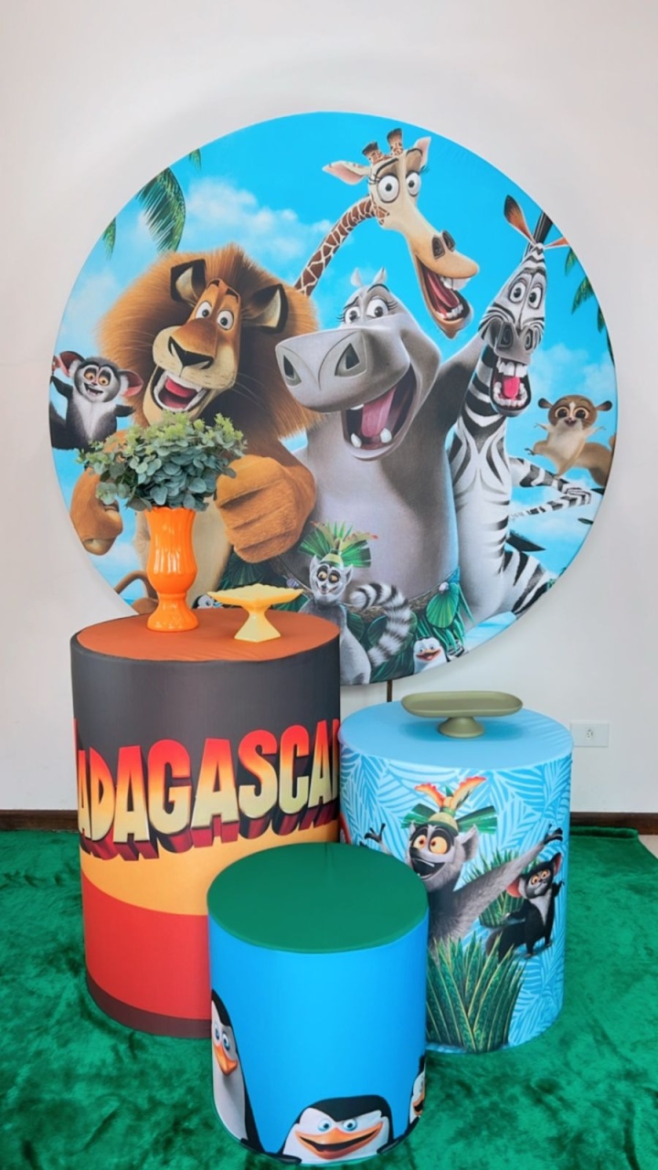 Kit Promocional Madagascar   - TudFestas