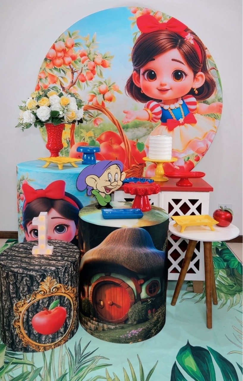 Kit Ouro Branca de Neve Baby - Modelo 3 - TudFestas