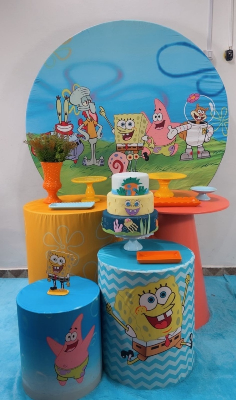 Kit Prata Bob Esponja - Modelo 2 - TudFestas