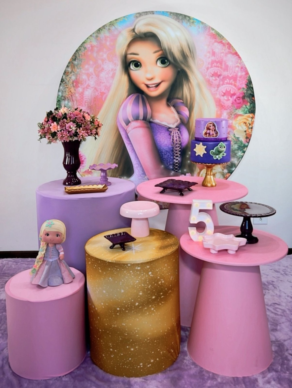 Kit Ouro Rapunzel - Modelo 2 - TudFestas