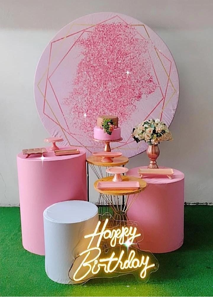 Kit Diamante Floral Rosa - TudFestas