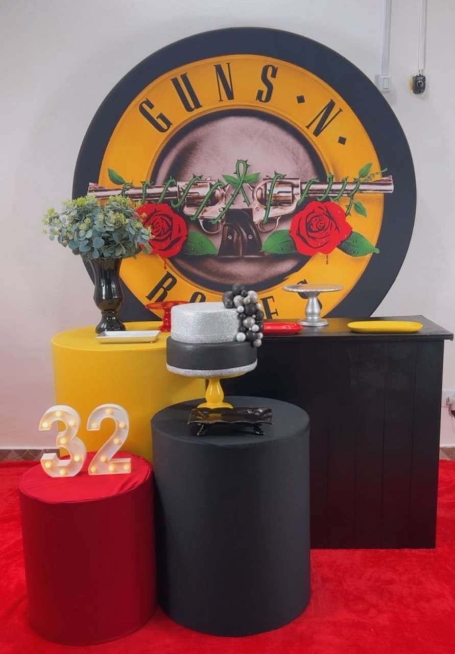 Kit Prata Guns.n. Roses - Modelo 2 - TudFestas