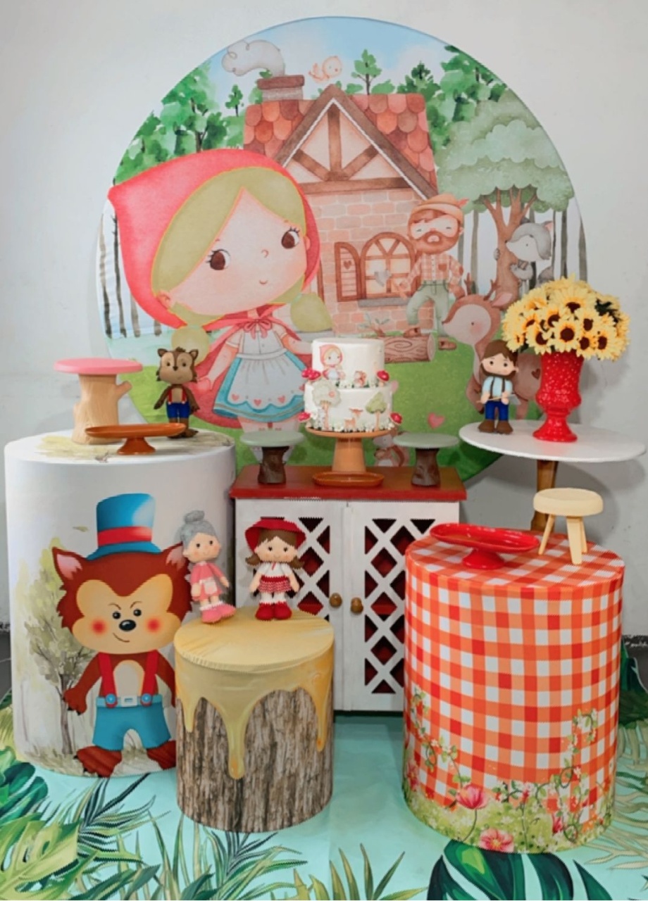 Kit Ouro Chapeuzinho Vermelho Mod 2 - TudFestas