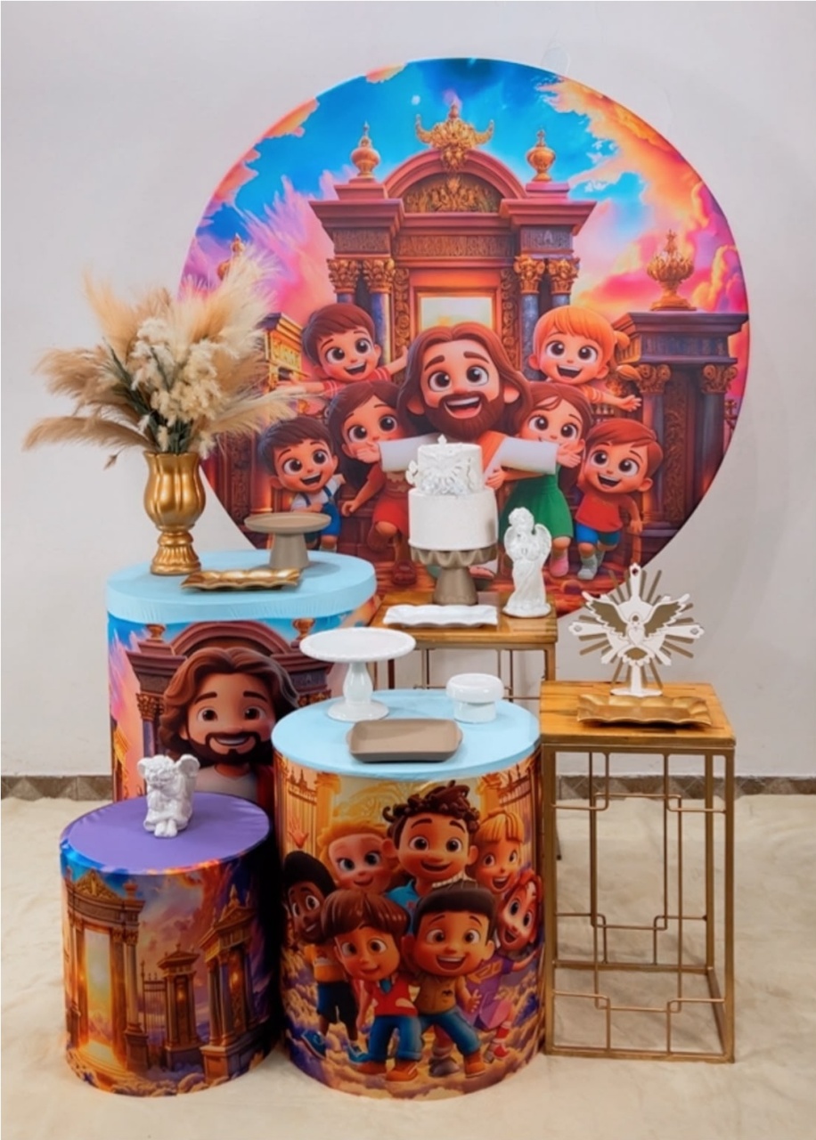 Kit Ouro Jesus Kids - Modelo 2 - TudFestas