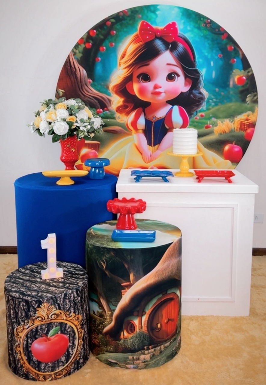 Kit Prata Branca de Neve Baby - Modelo 5 - TudFestas