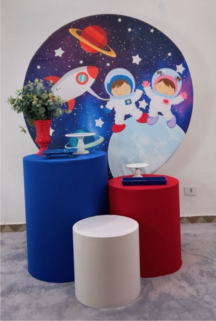 Kit Bronze Astronauta Foguete - TudFestas