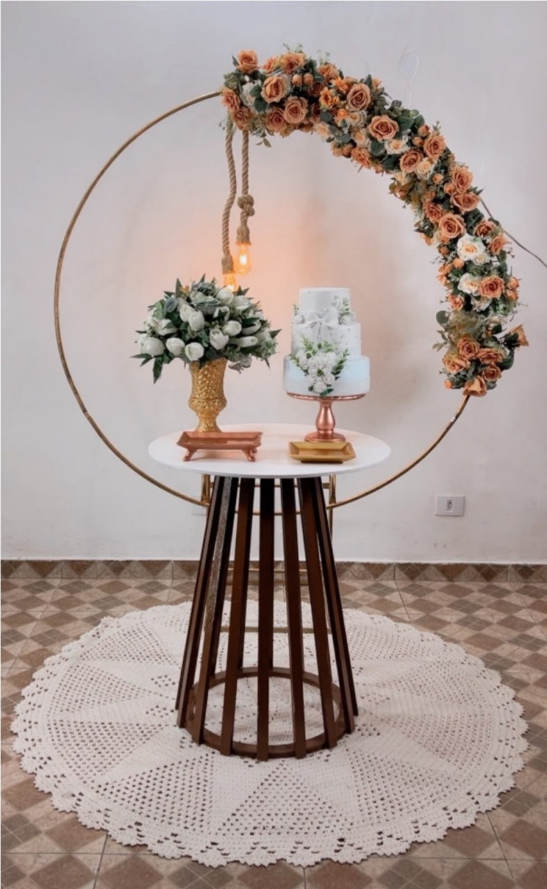 Composição Rose E Dourado - TudFestas