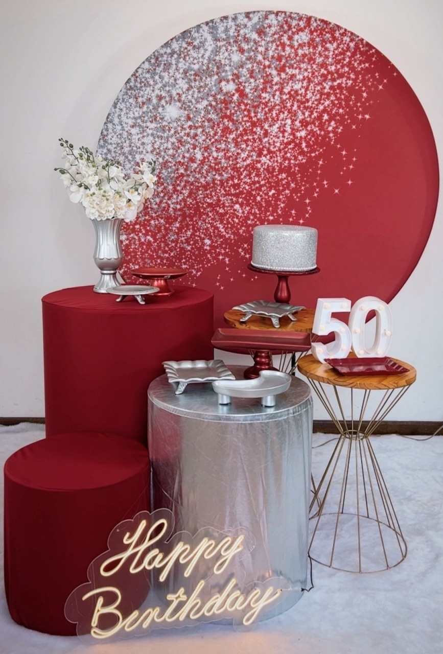 Kit Diamante Gliter Prata Com Marsala - Modelo 2 - TudFestas