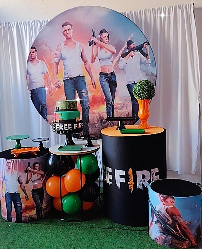 Kit Prata Fre Fire - TudFestas