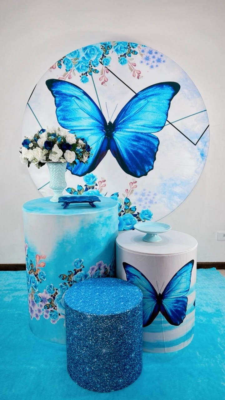 Kit Promocional Borboleta Azul - TudFestas