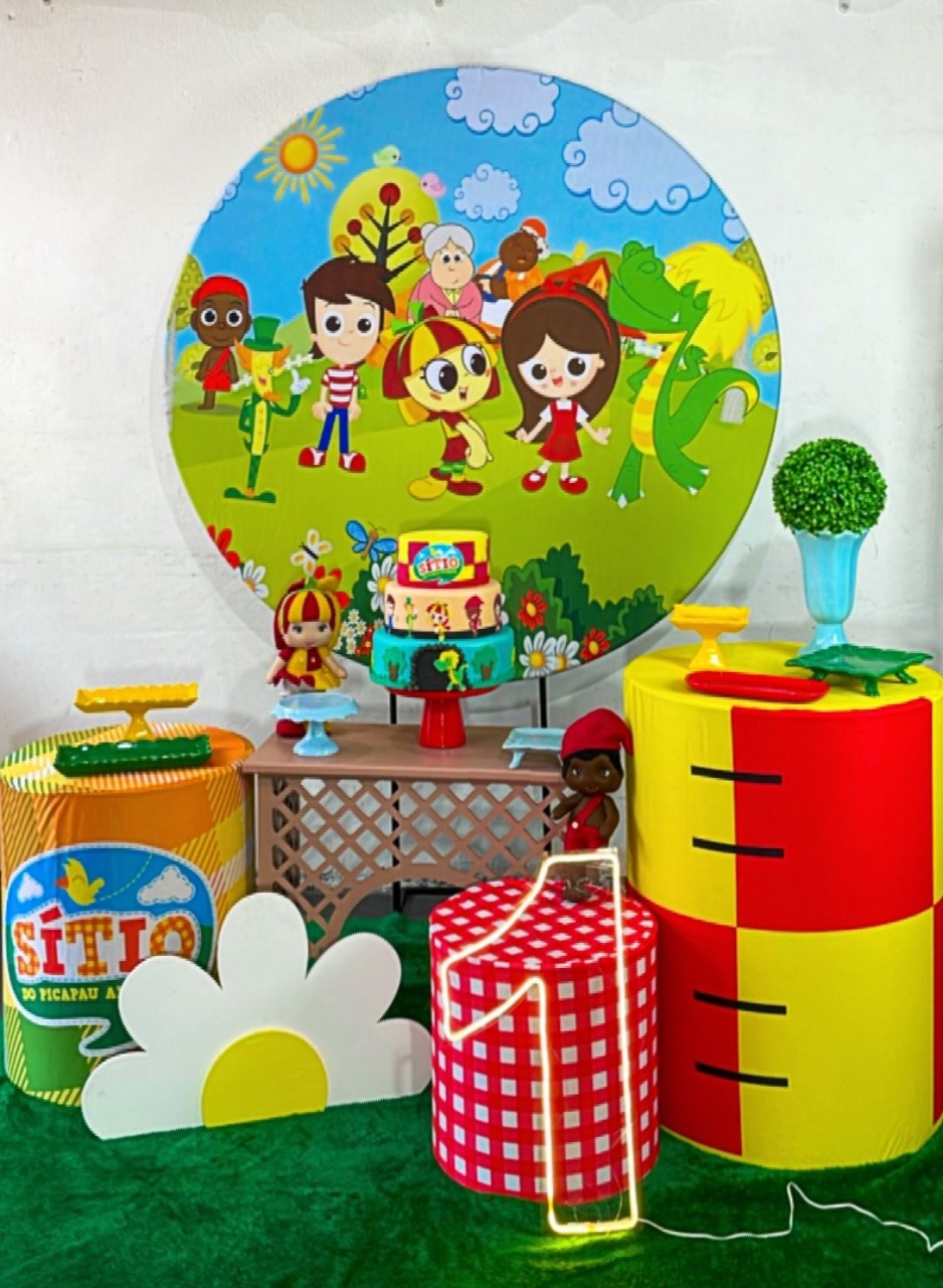 Kit Diamante Sitio Pica-Pau Amarelo Modelo 2 - Mod 2 - TudFestas