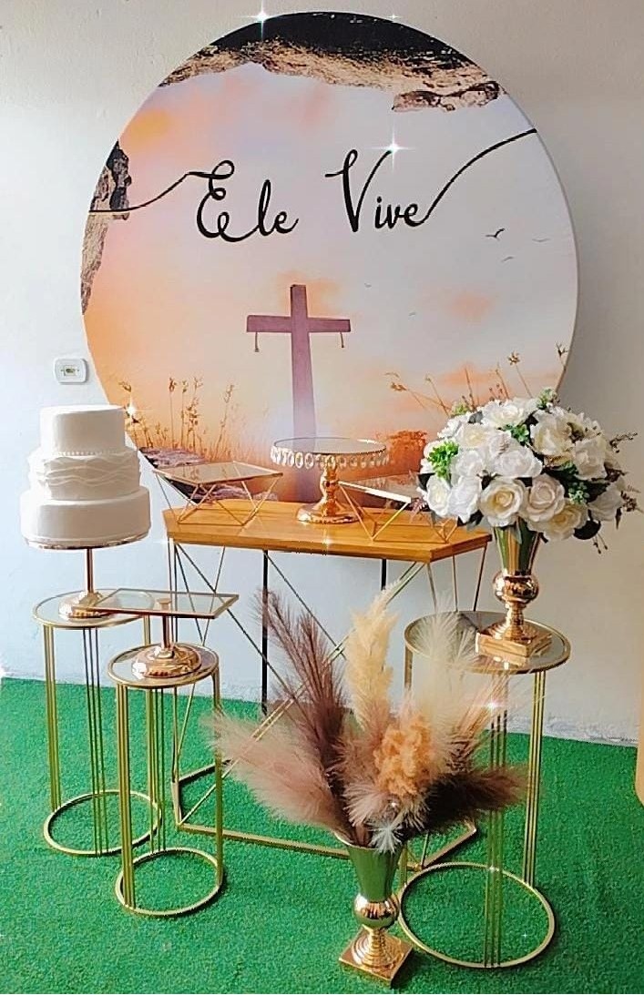 Composição Bíblico Ele Vive - Modelo 2 - TudFestas
