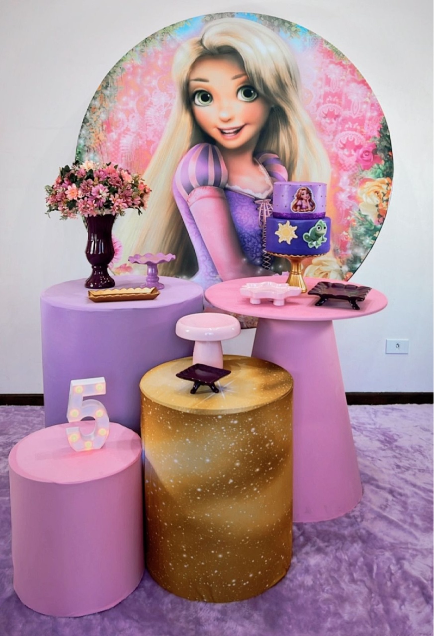Kit Prata Rapunzel - Modelo 2 - TudFestas