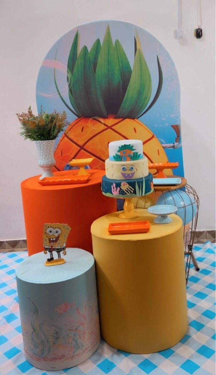 Kit Prata Bob Esponja Romano - TudFestas