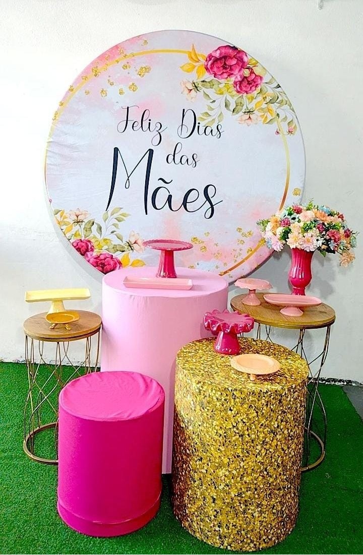 Kit Ouro Mãe Floral - Modelo 2 - TudFestas
