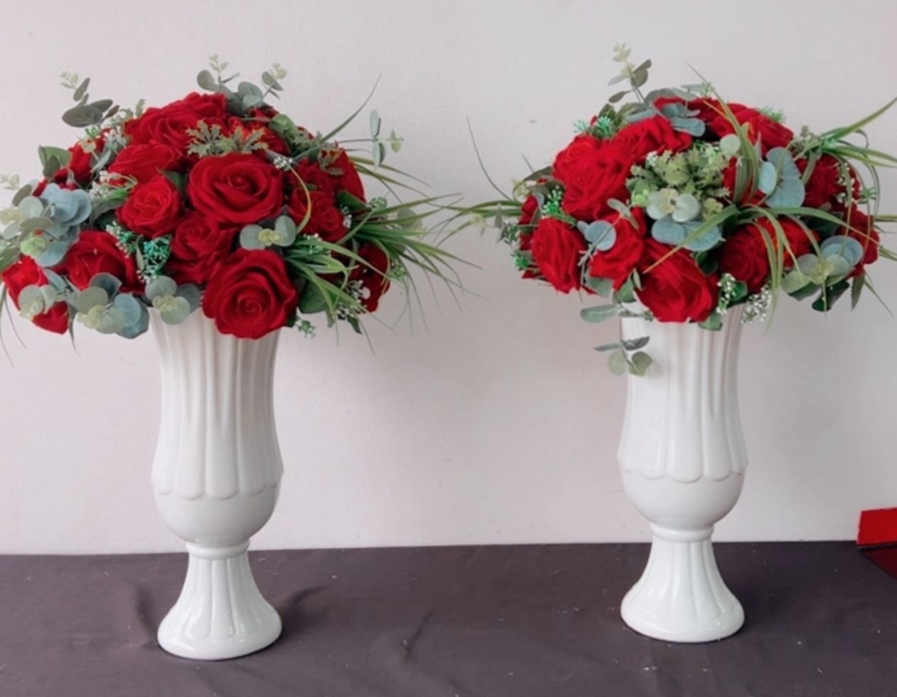 Arranjo de Flores Vermelha - Kit - TudFestas