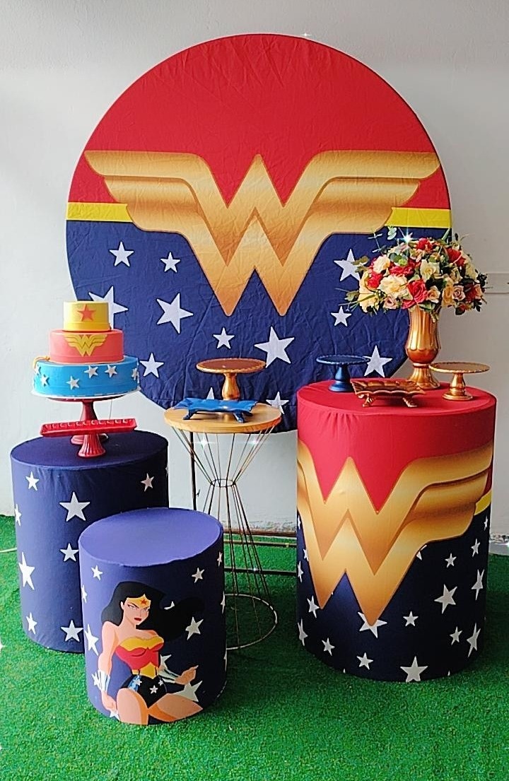 Kit Prata Mulher Maravilha - Modelo 2 - TudFestas