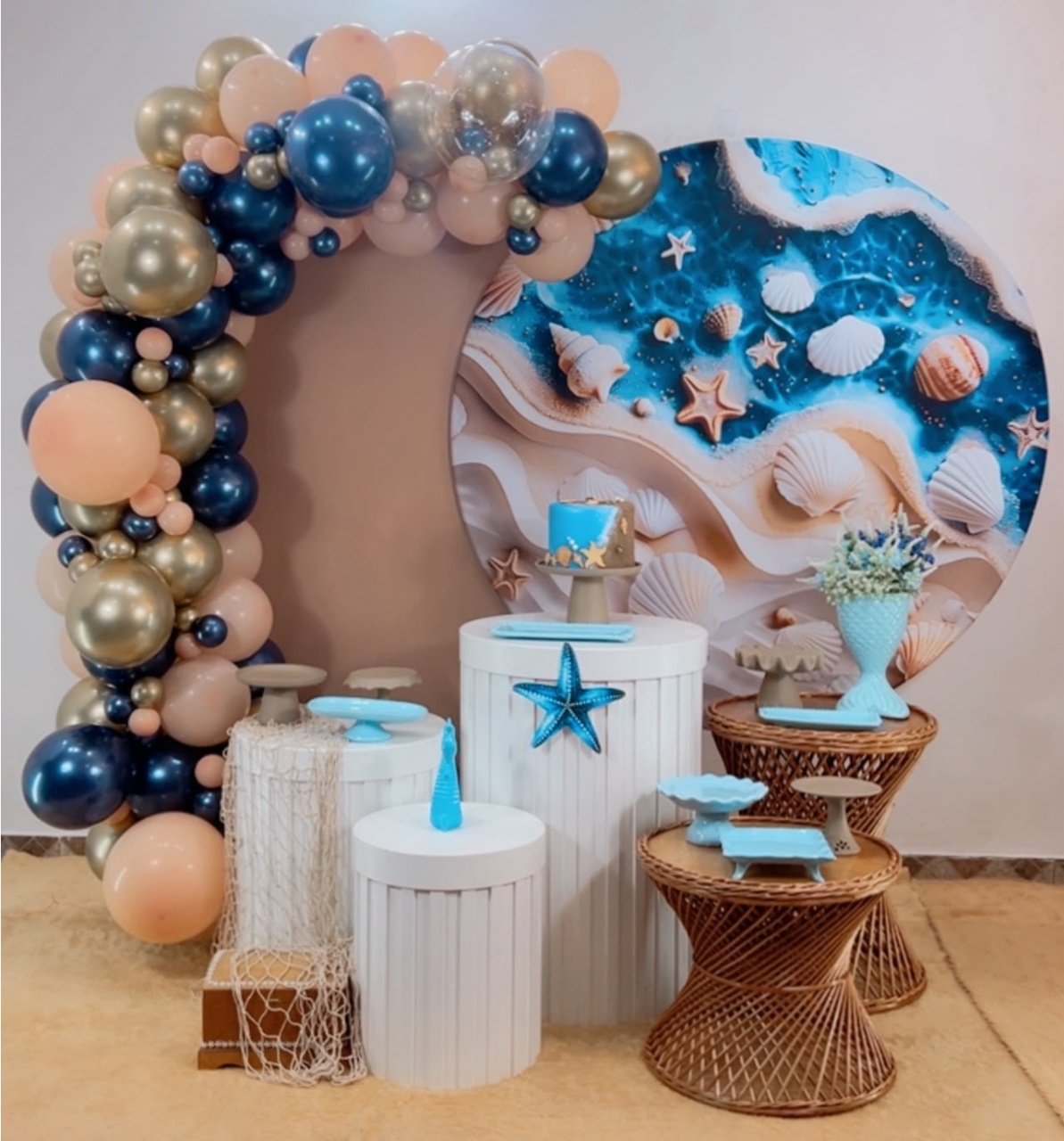 Composição Fundo Do Mar - Modelo 16 - TudFestas